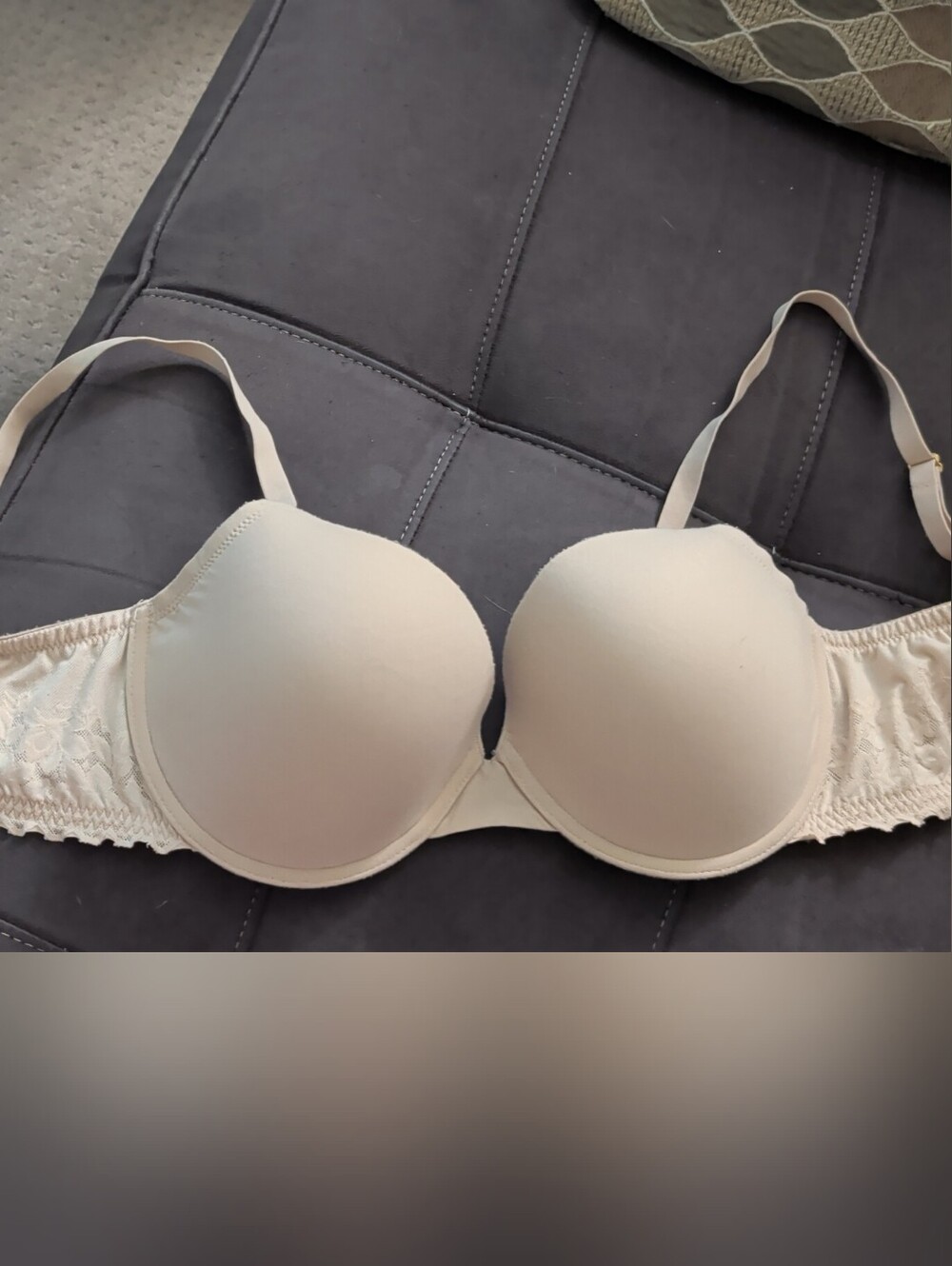 Natori Beige Lace Push-up T-Shirt Bra